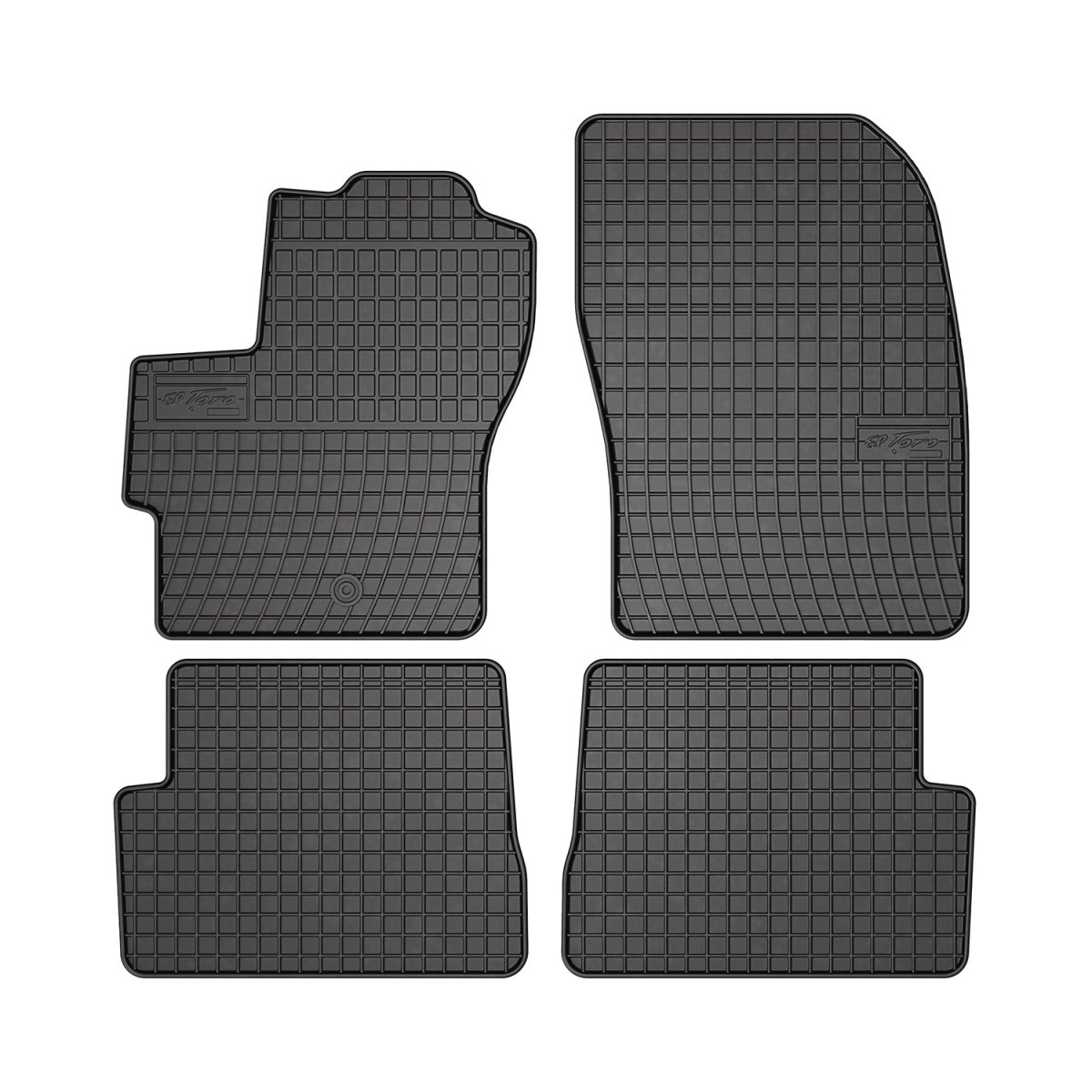Mazda 3 Floor Mats - Omac - Rubber - Black - '04-'09